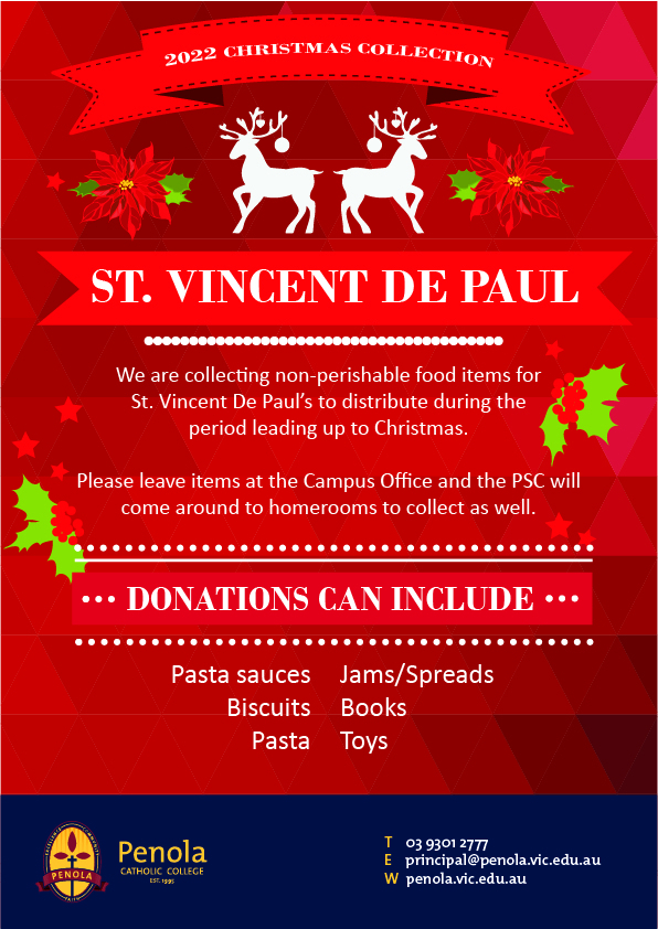 St Vincent De Paul Christmas Appeal Penola Catholic College